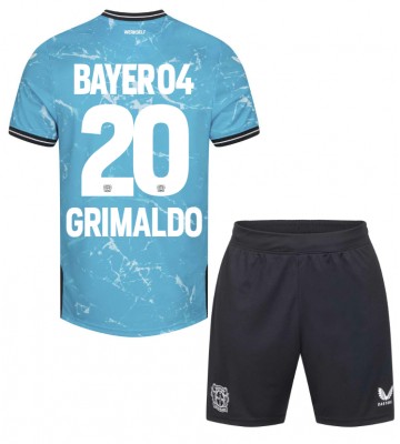 Bayer Leverkusen Alejandro Grimaldo #20 Tredje trøje Børn 2023-24 Kort ærmer (+ korte bukser)